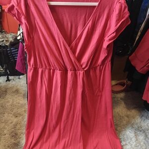 Old Navy Plus Vibrant Red Tee